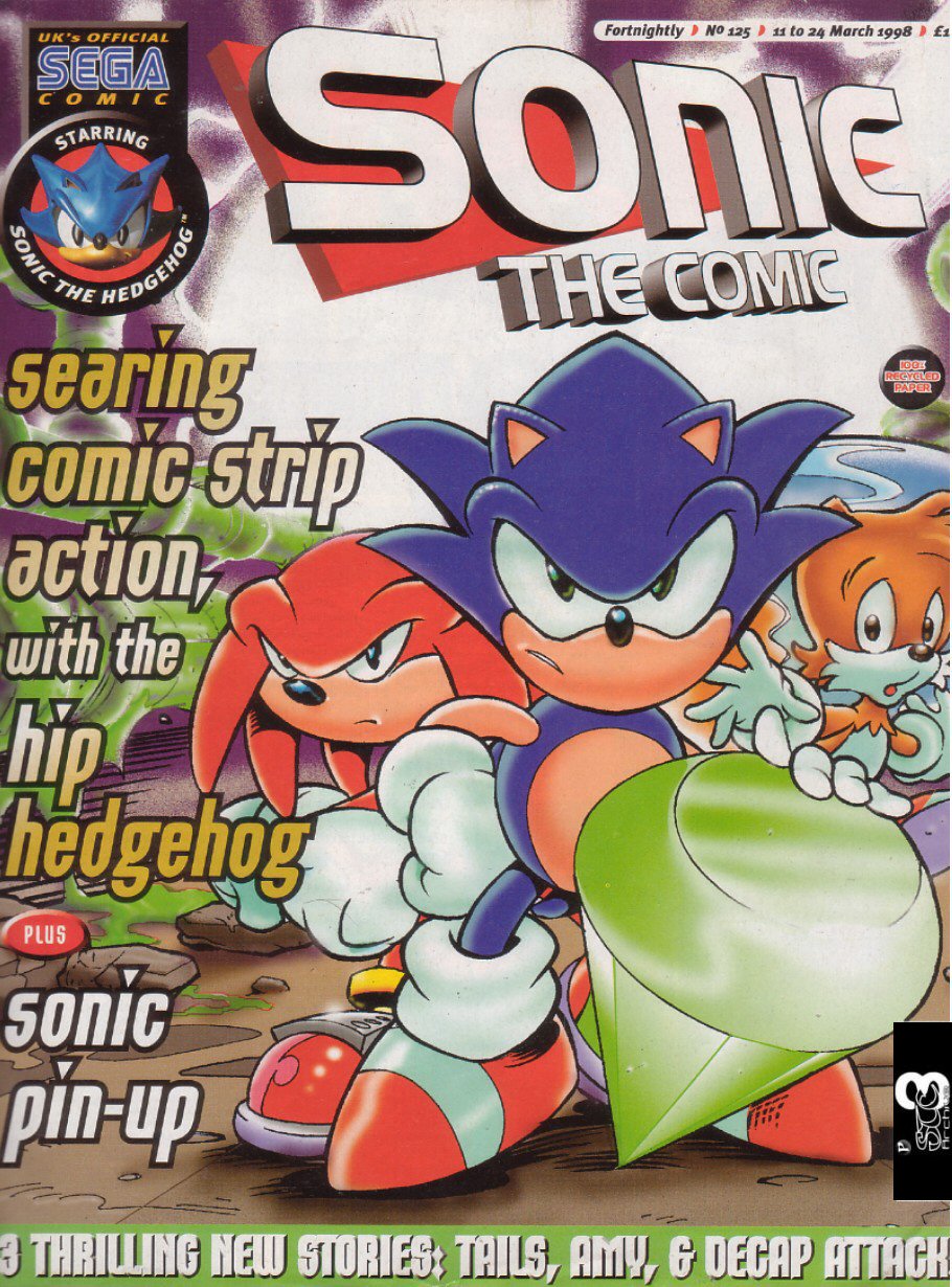 Sonic - The Comic Issue No. 125 Cover Page